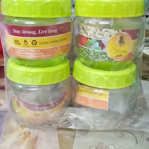 Transparent Plastic Jars