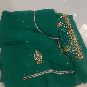 Stone Work Designer Saree