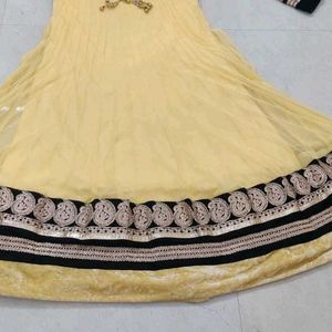 Yellow Anarkali