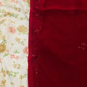 Karwa Chauth New Maroon Saree