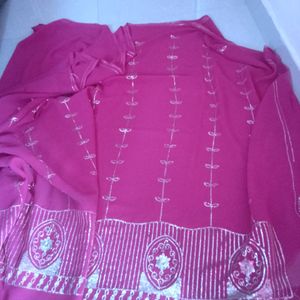 MAHA SALE 🥳🥳🤩🤩Rose Pink Saree🌸💐