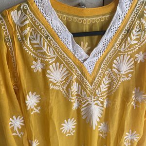 Transparent Yellow Kurtha