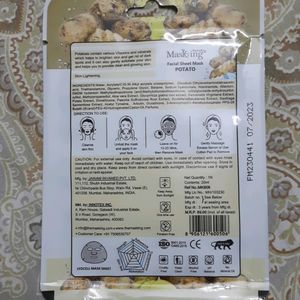 Masking Potato Facial Sheet Mask, Pack Of 1