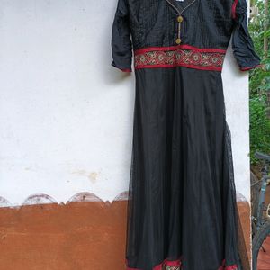 Black Anaarkali Kurti