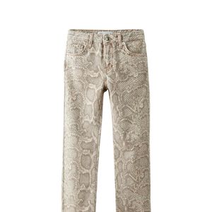 Zara Animal Print Jeans For Girls