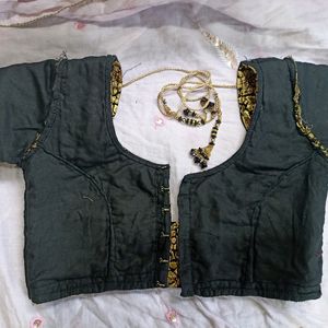 Golden Black Designer Blouse