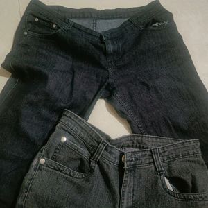 2 Slim Fit Jeans Size 36&34with Free Tops