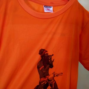 Very   Beautiful Orange Shiv Ji Tshirt