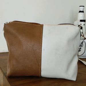 Women Block Pattern Sling Bag