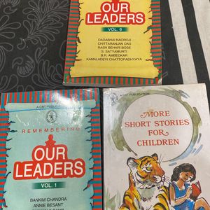 Set Of 3 - Short Stories For Children, Our Leaders