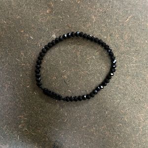 Black Beaded Bracelet