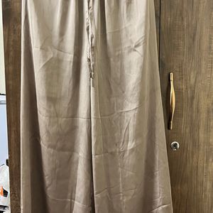 SATIN palazzo Pants