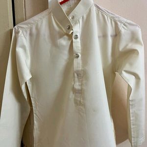 Off White Kurta Boys