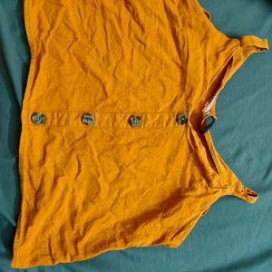 Mustard Crop Top