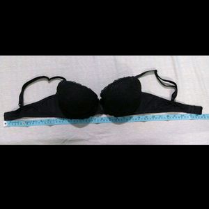 Padded & Wired* Black Lacy Bra