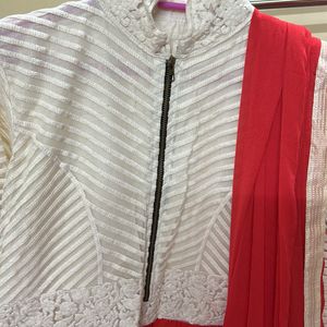 Red Indo Western Dress