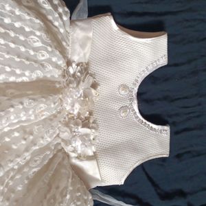 A Cute White Frilled Frock