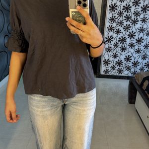 Grey Tshirt Top For Women