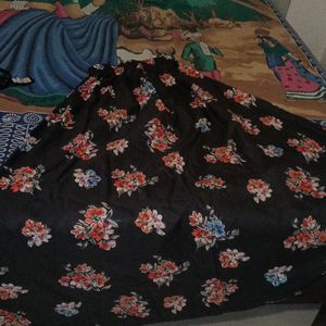 Ethenic Floral Long Skirt