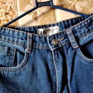 Dark Blue Mom Fit New Jeans