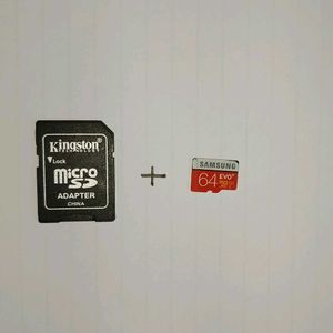 Samsung 64 GB Memory Card + Adapter