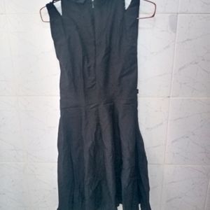 Black Flared Party Dress