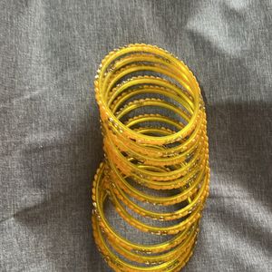 Dozen Bangles Color Yellow