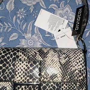 H&M pattern black n beige shoulder bag