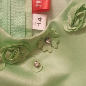 A Cute Baby Frock With Cotton Lining