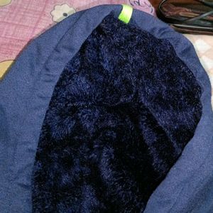 Men Navy Blue Color Jacket