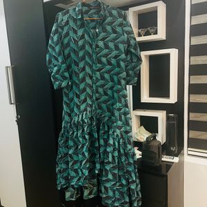 Peacock Blue Dress