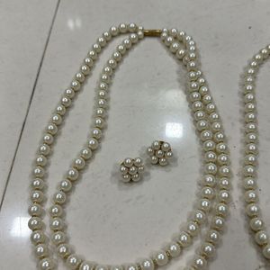 Pearl Necklace Set