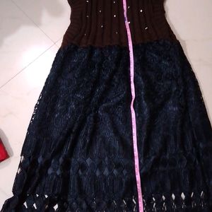 Black And Brown Frock