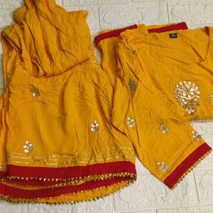 Yellow Sharara And Kurta Set