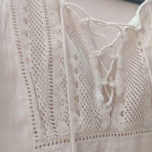 Beautiful Top With Net Sleeves