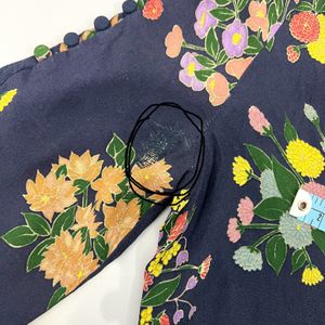 Zara Blue Floral Top