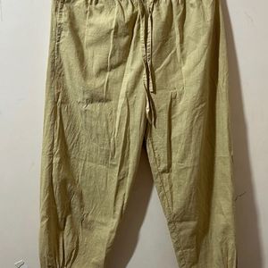 Beige New Ethnic Trousers