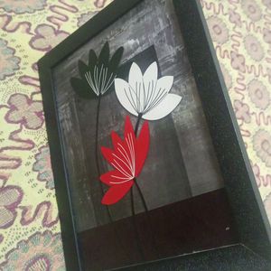 3pc Set Of Flora Paintings Without Glass