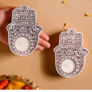 Set Of 2 Nestasia Tea Light Holder