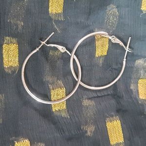 Silver Hoop Earrings