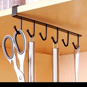 Folks 6 Hook Under Cup Shelf Holder & Lunch Bag