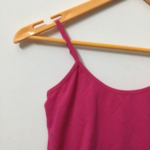 Rose Colour Strappy Top