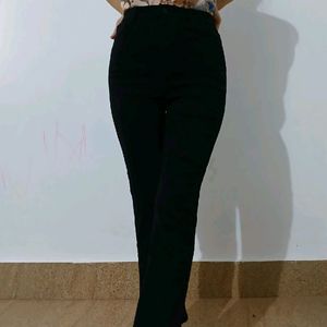 Super Stretchable Bootcut Black Pant For Women