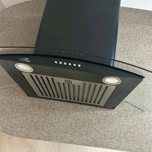 Hindware 90cm 1100 m3/hr Auto Clean Chimney Black