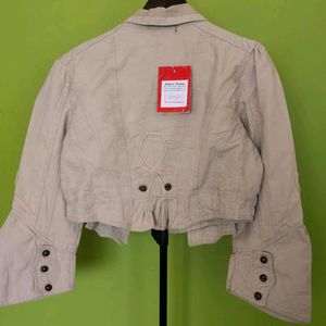 Trendy Denim Crop Jacket/New With Tag