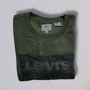 Levi's Olive Green Sweatshirt For Men - L