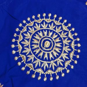 Blue Embroidery Blouse