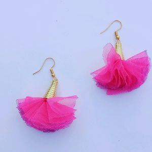 handmade fabric earrings