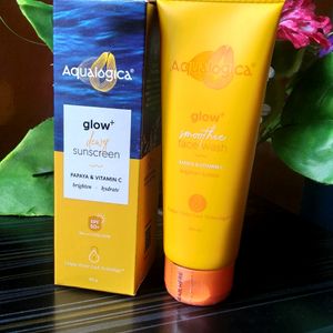 Combo Of Aqualogica Glow Sunscreen & Facewash