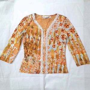 Vintage Lace Patchwork Top